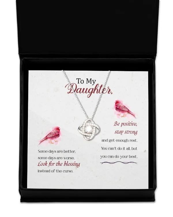 Love Knot Silver Necklace