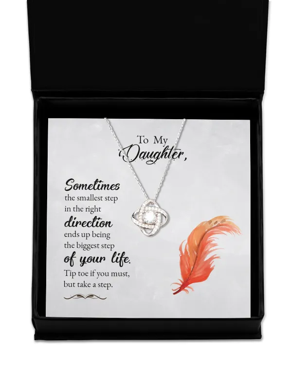 Love Knot Silver Necklace
