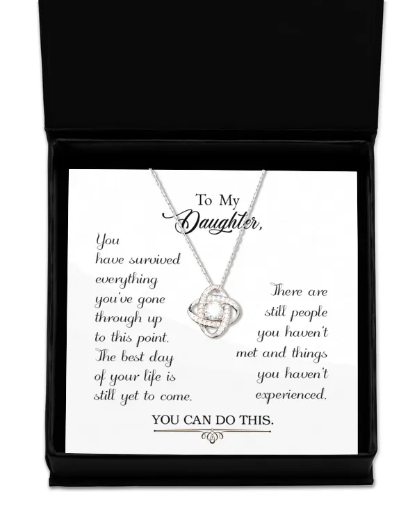 Love Knot Silver Necklace