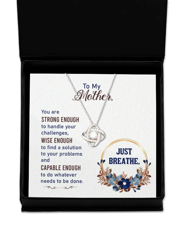 Love Knot Silver Necklace