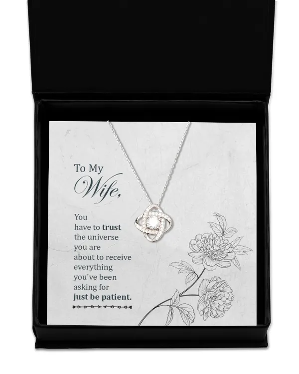 Love Knot Silver Necklace