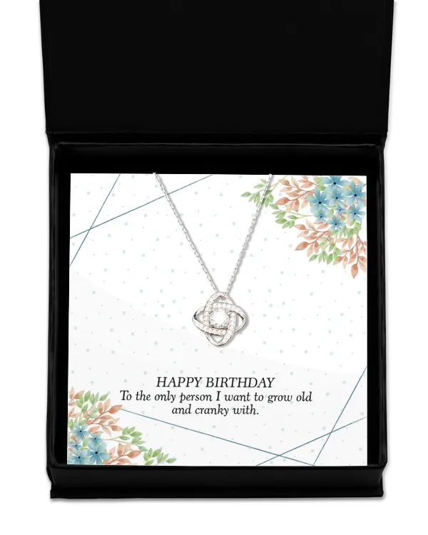Love Knot Silver Necklace