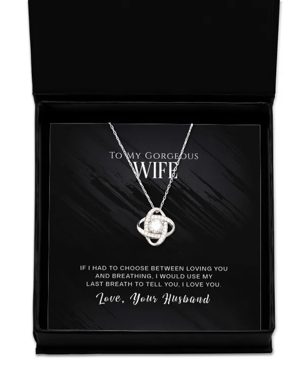 Love Knot Silver Necklace