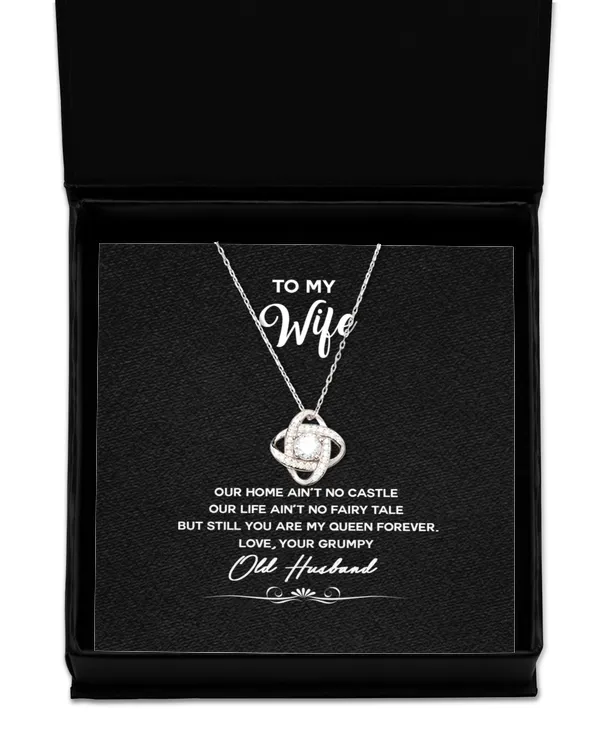 Love Knot Silver Necklace