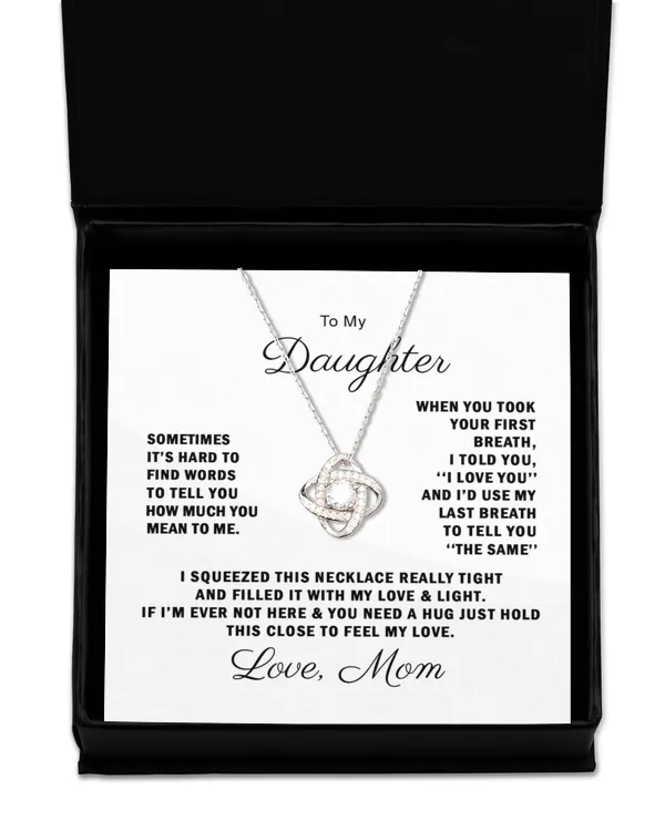 Love Knot Silver Necklace