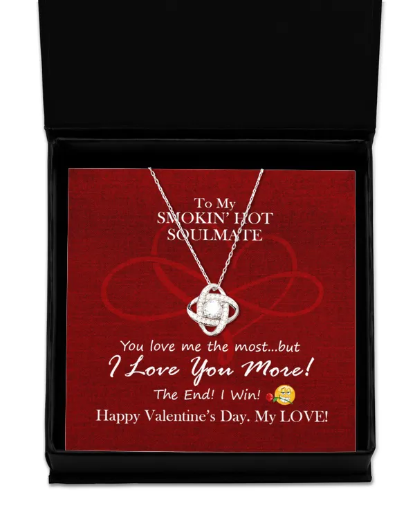 Love Knot Silver Necklace