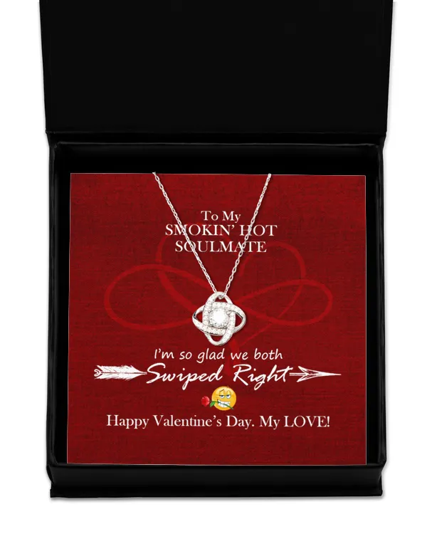 Love Knot Silver Necklace