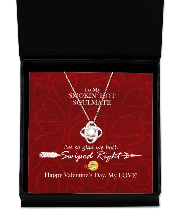 Love Knot Silver Necklace