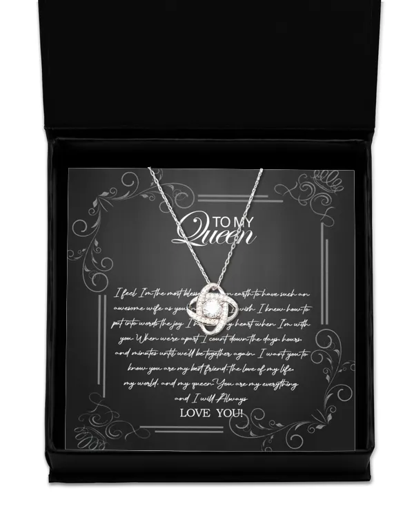 Love Knot Silver Necklace