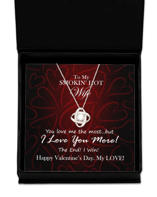 Love Knot Silver Necklace