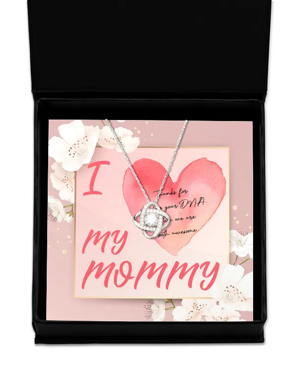 Love Knot Silver Necklace