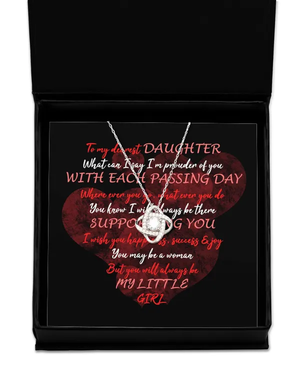 Love Knot Silver Necklace