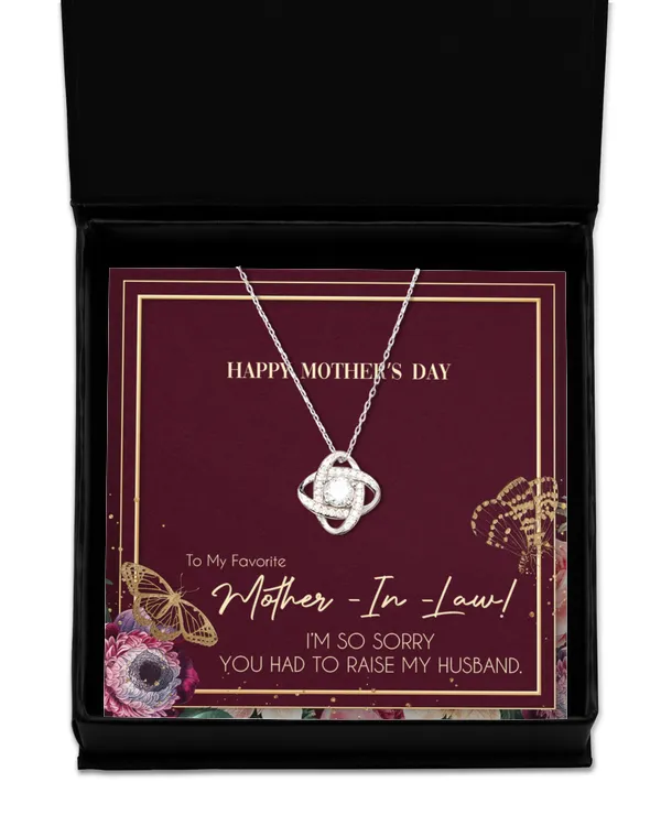 Love Knot Silver Necklace