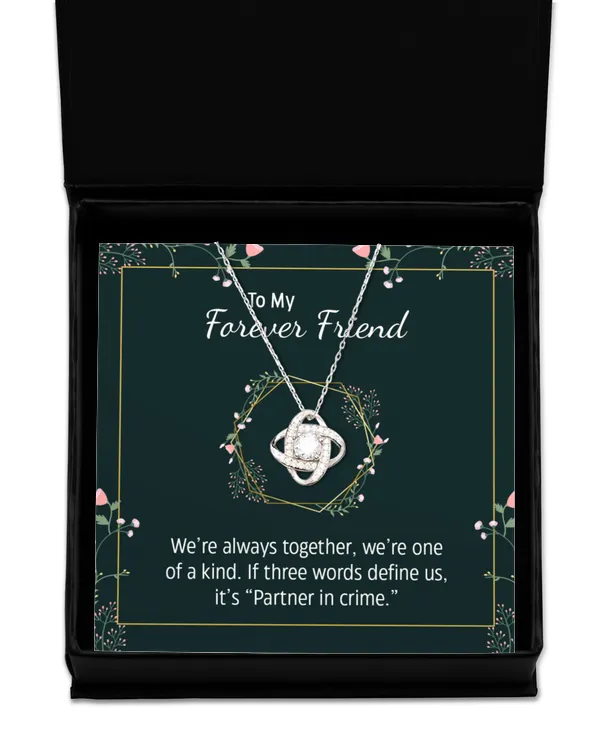 Love Knot Silver Necklace