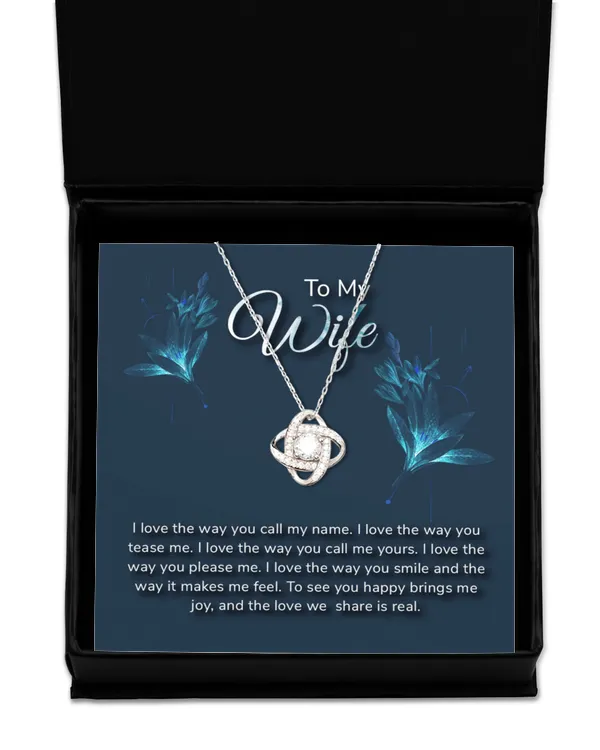 Love Knot Silver Necklace