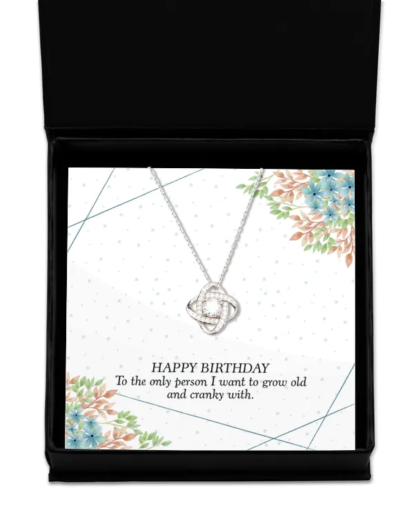 Love Knot Silver Necklace