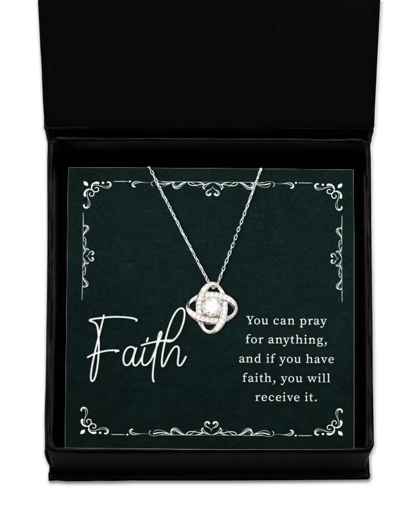 Love Knot Silver Necklace