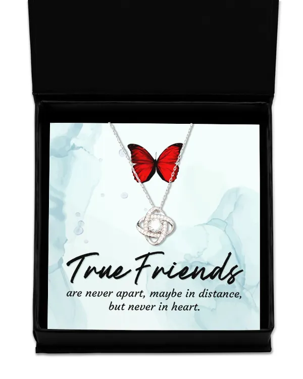 Love Knot Silver Necklace