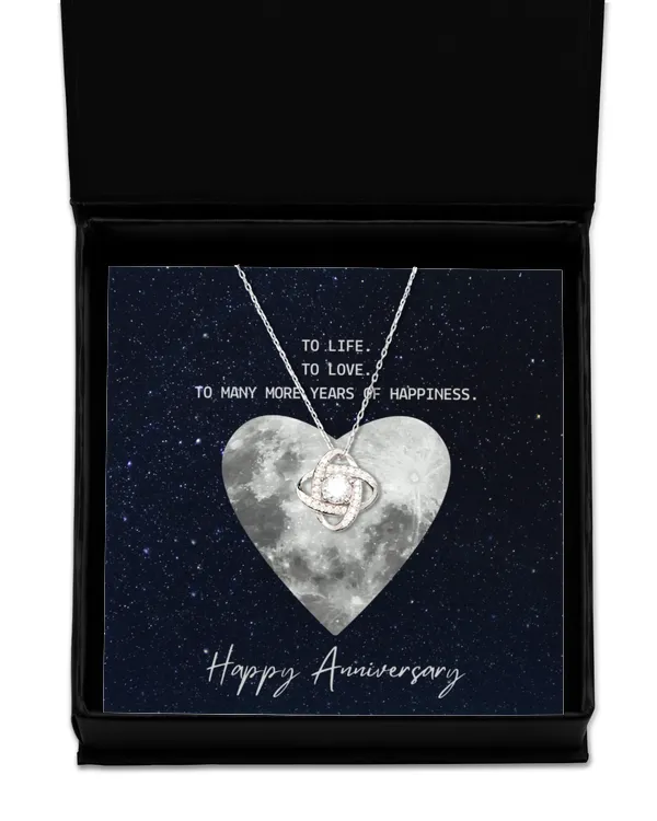 Love Knot Silver Necklace