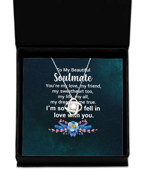 Love Knot Silver Necklace
