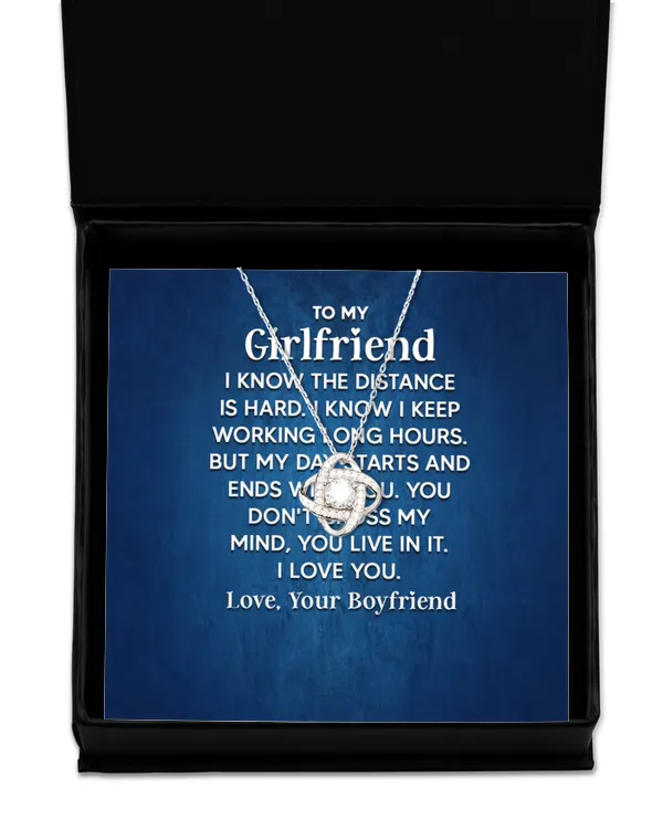 Love Knot Silver Necklace