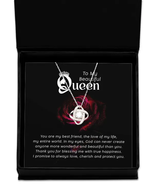 Love Knot Silver Necklace