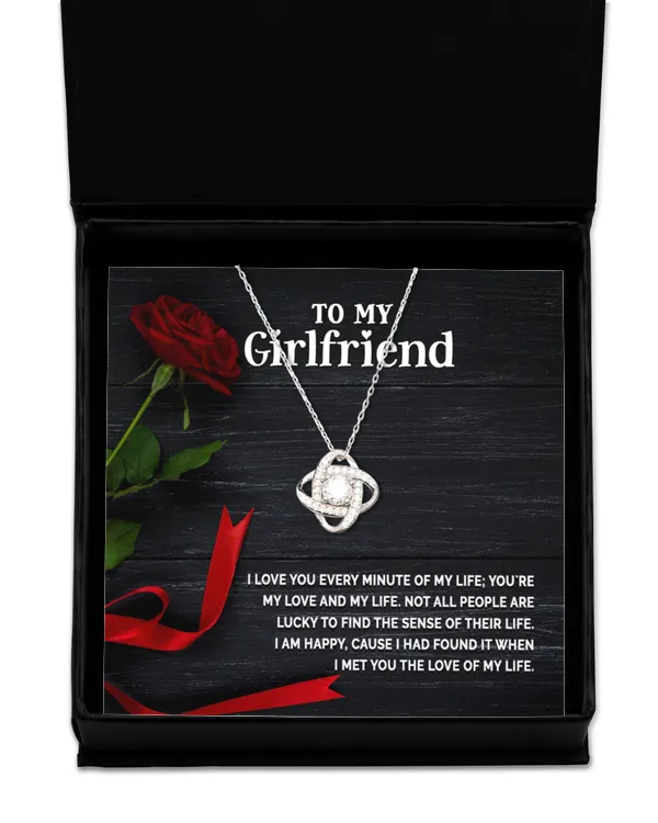 Love Knot Silver Necklace