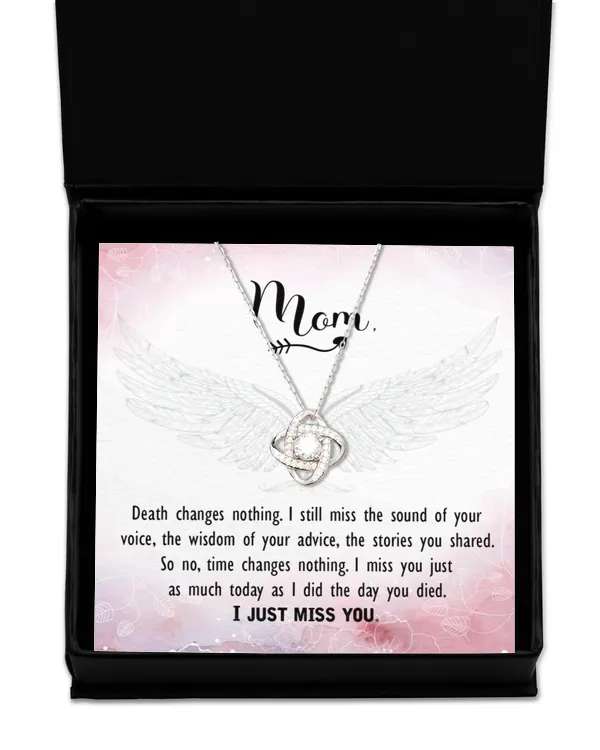 Love Knot Silver Necklace