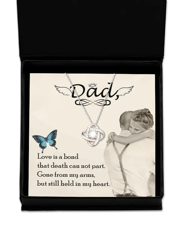 Love Knot Silver Necklace
