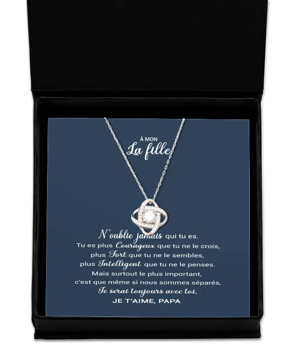 Love Knot Silver Necklace