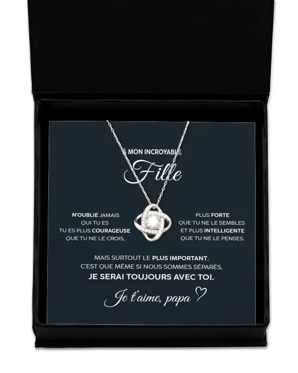 Love Knot Silver Necklace