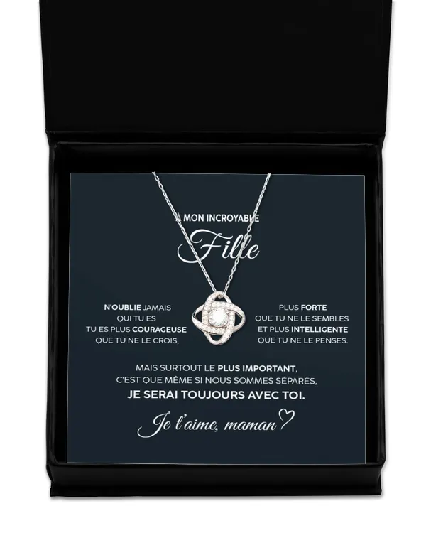 Love Knot Silver Necklace