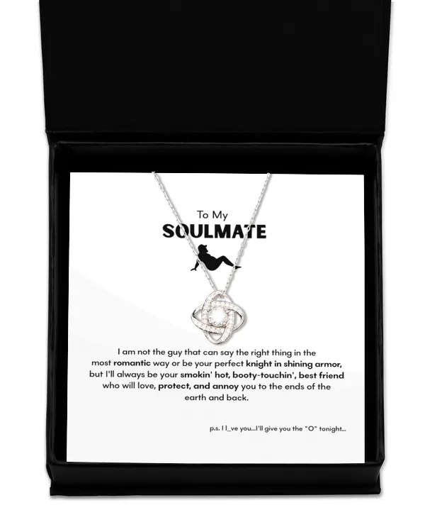 Love Knot Silver Necklace