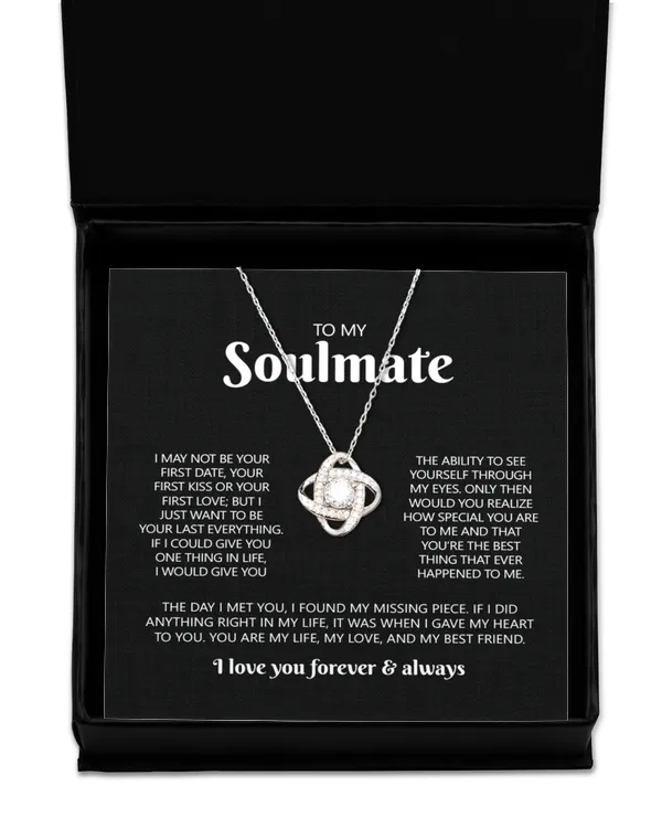 Love Knot Silver Necklace