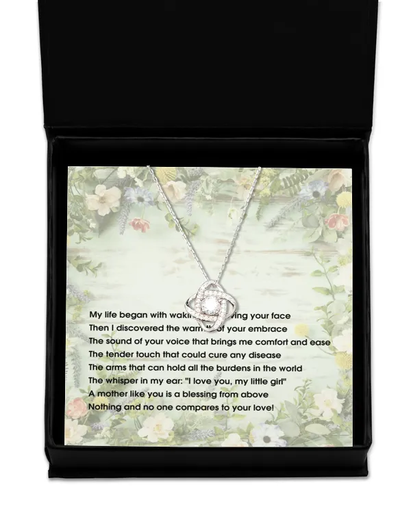 Love Knot Silver Necklace