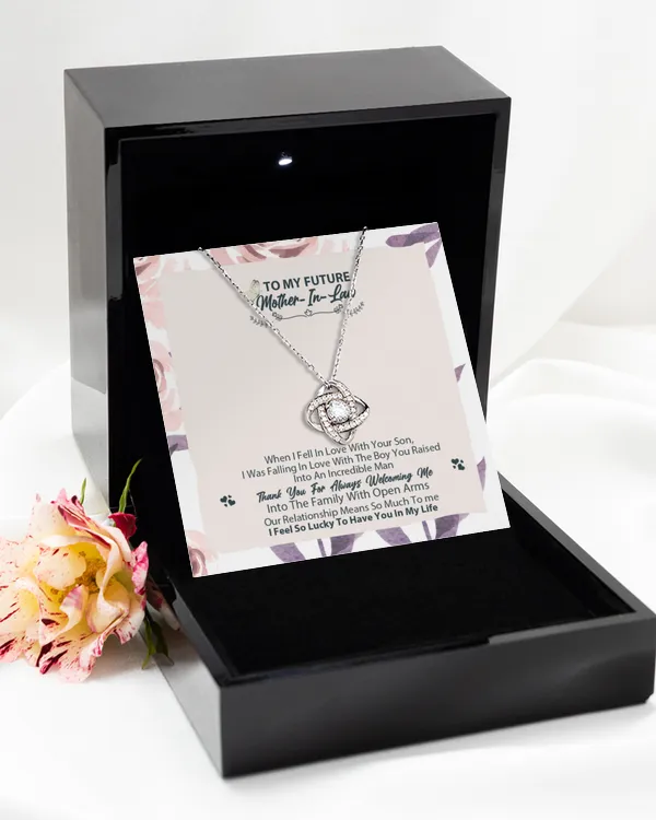 Love Knot Silver Necklace