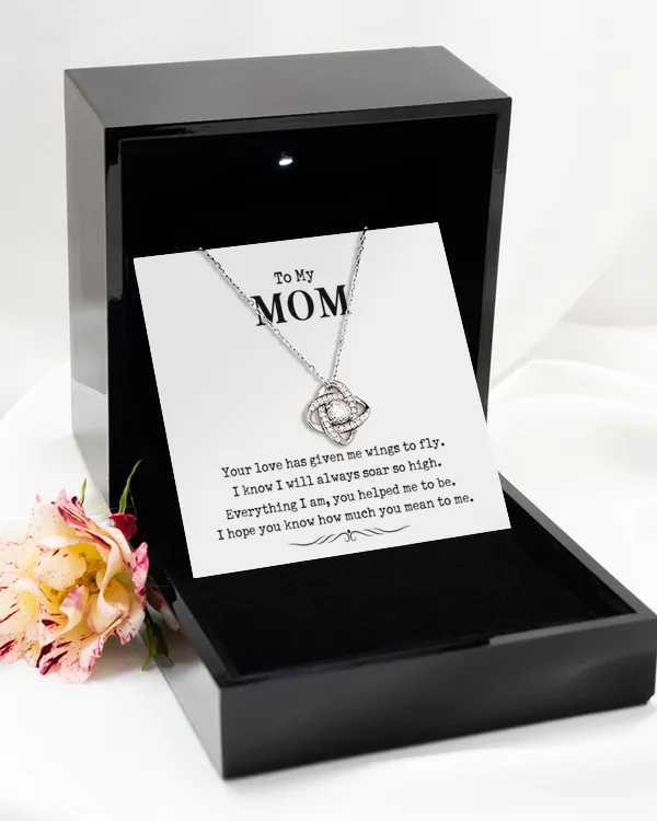 Love Knot Silver Necklace