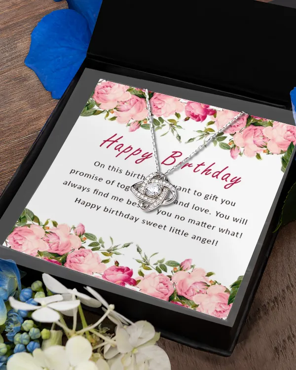 Love Knot Silver Necklace