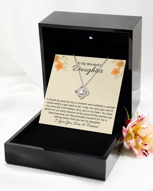 Love Knot Rose Gold Necklace