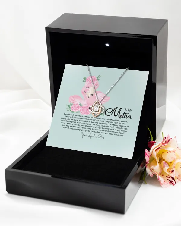 Gift for Mother, Mom Forever Love Necklace,  Jewelry for Mom