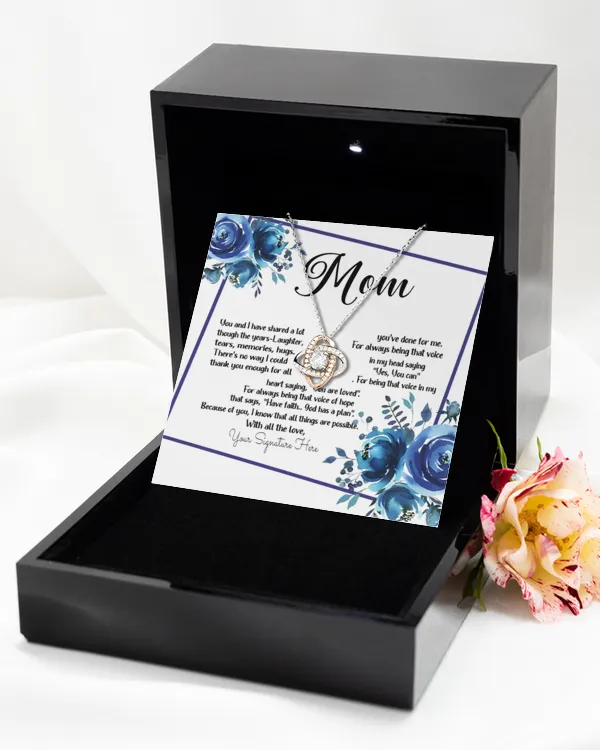 Gift for Mother, Mom Forever Love Necklace, Jewelry for Mom
