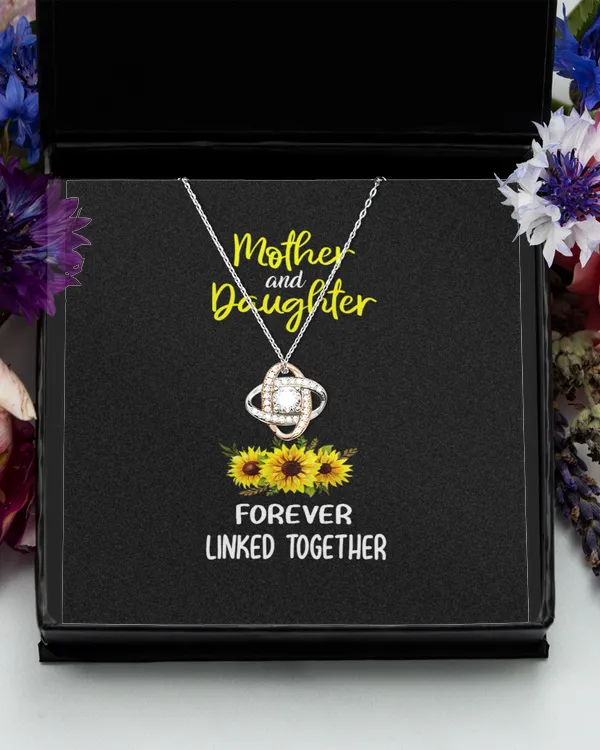 Love Knot Rose Gold Necklace