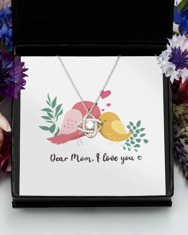 Love Knot Rose Gold Necklace