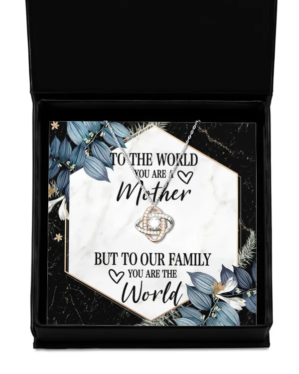 VA12 Mother To Our Family You Are The World Jewelry