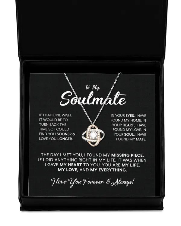 Love Knot Rose Gold Necklace