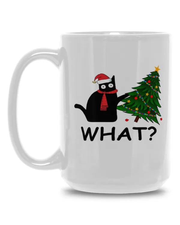 Cat What Xmas Drinkware