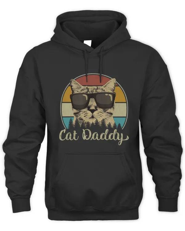 Retro Cat Daddy 80s 90S Style Cat Retro Cat Sunglasses T-Shirt