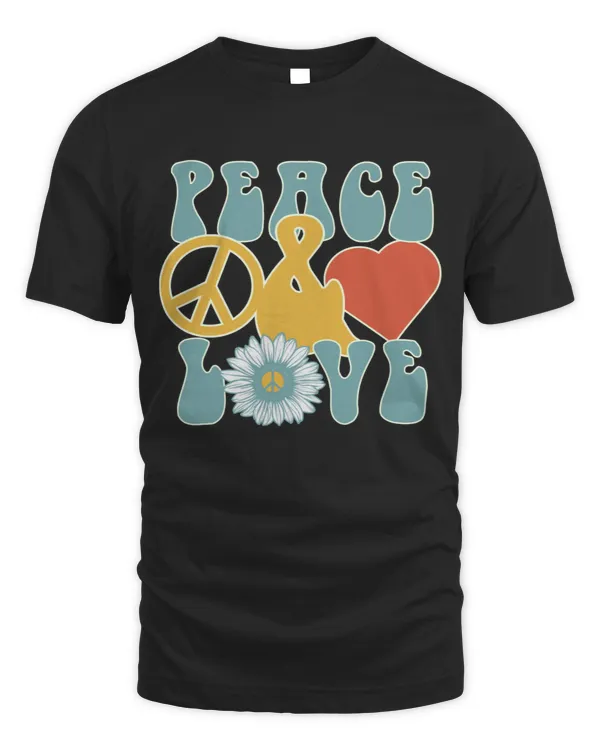 Hippie Peace Love Vintage Retro