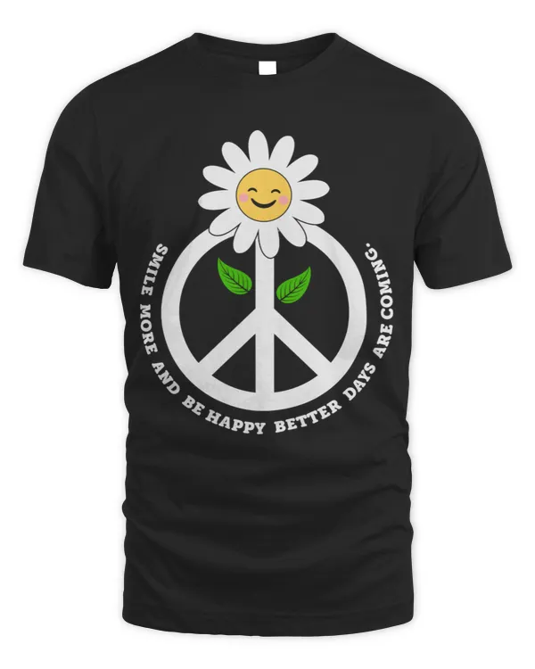 Peace sign smile more daisy