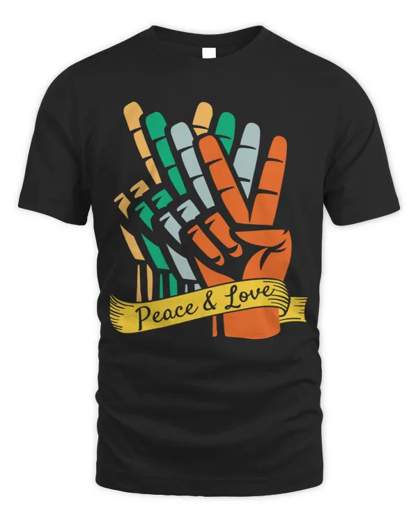 Retro vintage peace sign